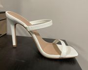 White Heeled Sandals