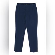 Lafayette 148 New York Cotton Navy Blue Cropped Trousers size 4