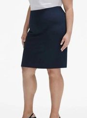 MM Lafleur The Noho Skirt Plus Galaxy Blue Fitted Pencil Slit Women’s Size 14