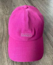 Lululemon soft baller hat fuschia pink