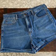 American Eagle Mom Short Cuffed Jean Short 3" Inseam Size 14 NWT