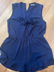 Navy Romper