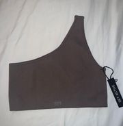 SCULPTFLEX RIBBED ONE SHOULDER BRA