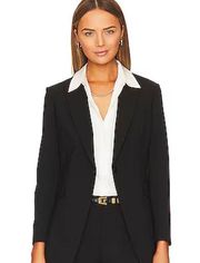 Revolve Black Simple Hoodie Blazer Size Small