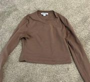 Cropped Brown Long Sleeve