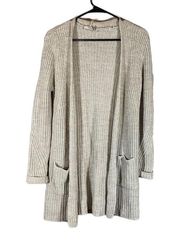 ASOS Gray Long Sleeve Pocket Knit Sweater Cardigan Women Sz 0