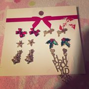 H&M holiday earrings