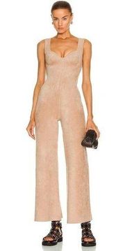 ALAÏA Sleeveless Bustier Jumpsuit in Nude Size 38 US Medium MSRP $3990