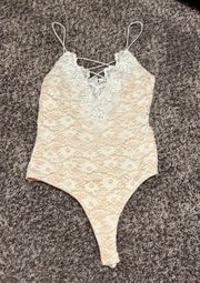 Windsor White Lace Bodysuit