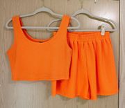 Orange Tank & Shorts Set