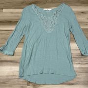 Stitch Fix Magnolia Grace Gauze Green Blouse Women’s Medium