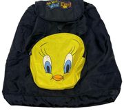 Vintage 1999 Tweety Bird  Warner Brothers Drawstring Backpack