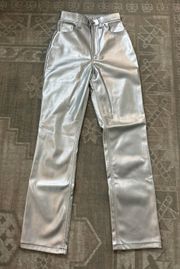 Abercrombie Silver Leather Pants