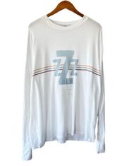 The Laundry Room White Graphic Long Sleeve Tee Size Small