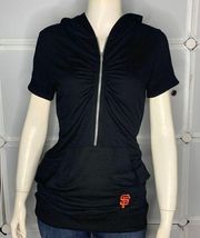 Cutter & Buck San Francisco Giants 1/4 Zip Short Sleeve Pullover Size Medium