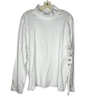 Kate Hill Casual Mock Turtleneck Shirt nwt