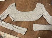 long sleeve bra top