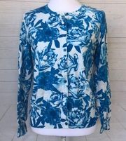 Covington Floral cardigan sweater Size Medium