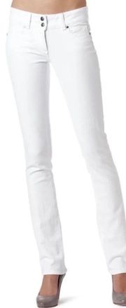 Hidden Hills Straight Jeans White