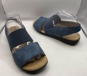 Life stride women’s easily flats blue size 7M sandals slingback