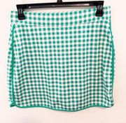 J. Crew Printed Checkered Preppy Casual Athletic Skort Skirt