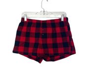 Wondershop At  Red & Black Buffalo Plaid Sleep Shorts