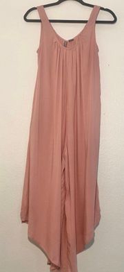 Pink Angled Wide Leg JumpSuit