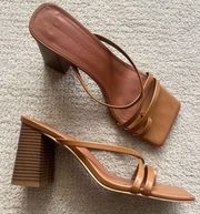 Princess Polly Tan Sandal Heels