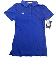 TYR Women's Alliance Coaches Polo - Royal Blue - TPOLCF6A - Size Small - $40