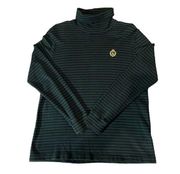 Lauren Ralph Lauren Academia Striped Turtleneck Sweater Size Medium