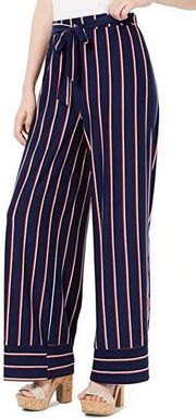 Blue Pants With Red & White Stripes