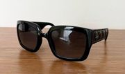 Dior MyDior 1 N black square oversized sunglasses with pouch and cleaning cloth