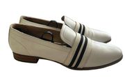 Rag & Bone Leather Loafers Women's 40/10 White Black Slip On