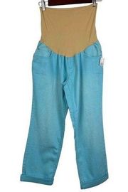 MOTHERHOOD MATERNITY Secret Fit Belly Blue Tummy Control Pocket Denim Jeans M