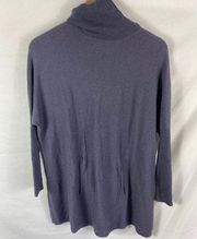 Soft Surroundings Turtleneck Tunic Sweater Purple Size Ps