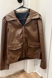 Faux Leather Jacket  
