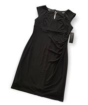 Scarlett | Black Sheath Knee Length Dress 8P