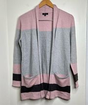 Verve Ami Open Front Cardigan Sweater Women’s Size Small Color Block Soft