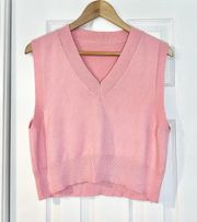 Vintage Barbie Pink Sweater Vest Sz M