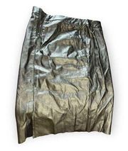 Vero Moda Metallic Leather Skirt