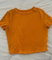 Orange baby tee