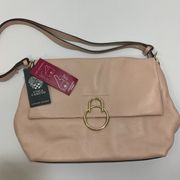Vince Camuto Cameo Rose Leather Shoulder/Crossbody Purse