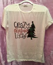 Crazy Christmas Lady Shirt, Large