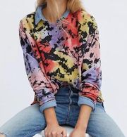 Anthropologie Letluv Zoey Tie-Dye Sweatshirt S