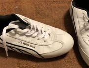 Vintage Womans Polo black/white canvas gymshoes NWOT