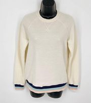 Marine Layer Jenny Sweatshirt NEW Size S Cream Super Soft Crewneck Pullover