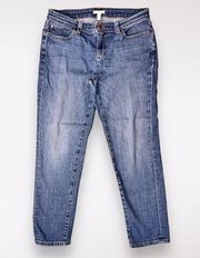 Denim Jeans Tapered Straight Leg Organic Cotton Petite Size 10