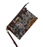 Nicole Lee USA New York City Travel Taxi Geometric Wristlet Clutch Bag