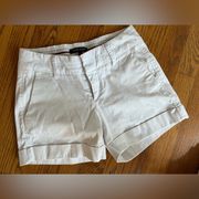 Dear John Roll 4" Cuff Shorts White size 24