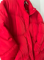 Red Puffer Coat 